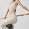 Alosoft Center Stage Bra - Oatmeal Heather