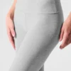 Alosoft High-Waist 7/8 Highlight Legging - Athletic Heather Grey