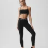 Alosoft High-Waist 7/8 Relay Legging - Black/White