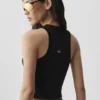 Alosoft Level up Full Zip Tank - Black