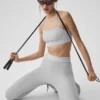 Alosoft Relay Bra - Athletic Heather Grey/White