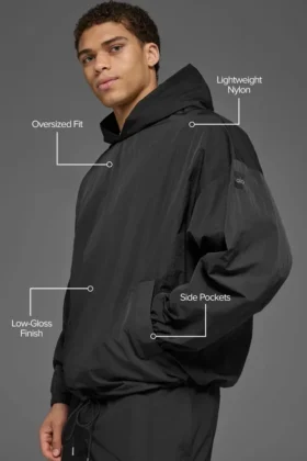 Axis Hooded Pullover – Black