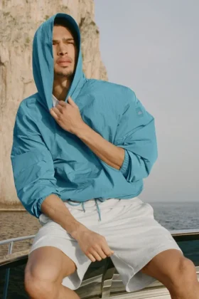 Axis Hooded Pullover - Blue Breeze