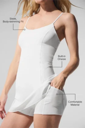 Breezy Tennis Dress – White