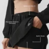 Breezy Tennis Skirt - Black