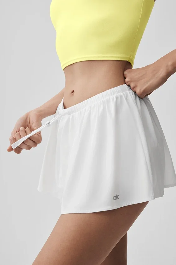 Breezy Tennis Skirt - White