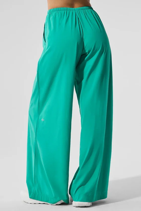 Breezy Wide Leg Pant (Long) - Spruce Green