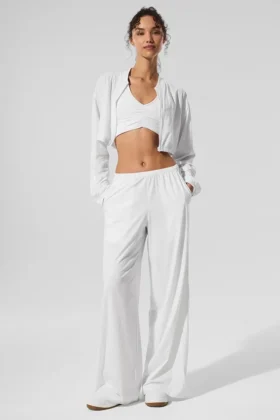 Breezy Wide Leg Pant (Long) - White