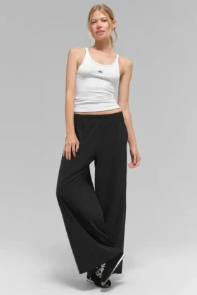 Breezy Wide Leg Pant (Regular) - Black