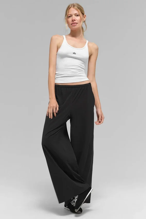 Breezy Wide Leg Pant (Regular) - Black
