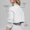 Cable Knit Cropped Winter Bliss Turtleneck Long Sleeve - Athletic Heat
