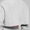 Cable Knit Cropped Winter Bliss Turtleneck Long Sleeve - Athletic Heat