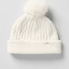 Cable Knit Winter Bliss Beanie - Ivory