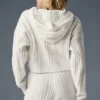 Cable Knit Winter Bliss Hoodie - Ivory
