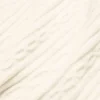 Cable Knit Winter Bliss Hoodie - Ivory