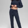 Cable Knit Winter Bliss Pant - Navy