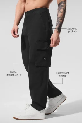 Cargo Ripstop Trouser – Black