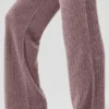 Cashmere High-Waist Plush Waffle Pant - Mushroom Heather
