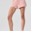 Cashmere High-Waist Plush Waffle Short - Pink Quartz