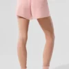 Cashmere High-Waist Plush Waffle Short - Pink Quartz