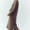 Cashmere Northstar Long Cardigan - Alpine Cocoa Heather