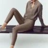 Cashmere Northstar Polo - Alpine Cocoa Heather