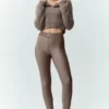Cashmere Northstar Polo - Alpine Cocoa Heather