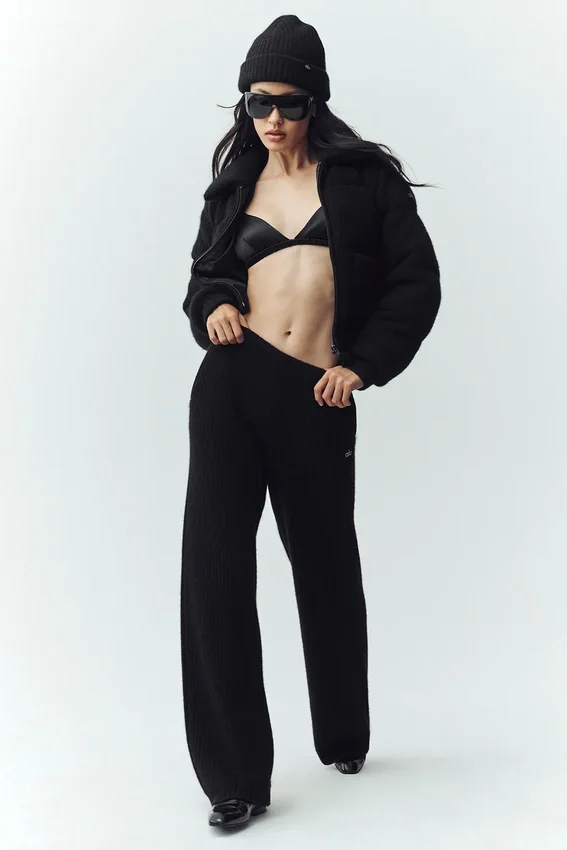 Cashmere Northstar Sweater Puffer - Black