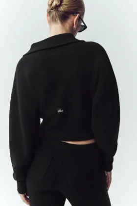 Cashmere Radiate Jacket – Black