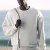 Chill Crew Neck Pullover - White Heather