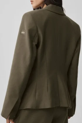 Cinch Blazer – Olive Tree