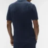 Coastline Knit Short Sleeve Polo - Navy