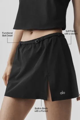 Connection Mini Skirt – Black