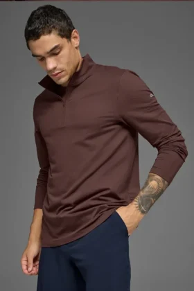 Conquer 1/4 Zip Reform Long Sleeve – Brownstone