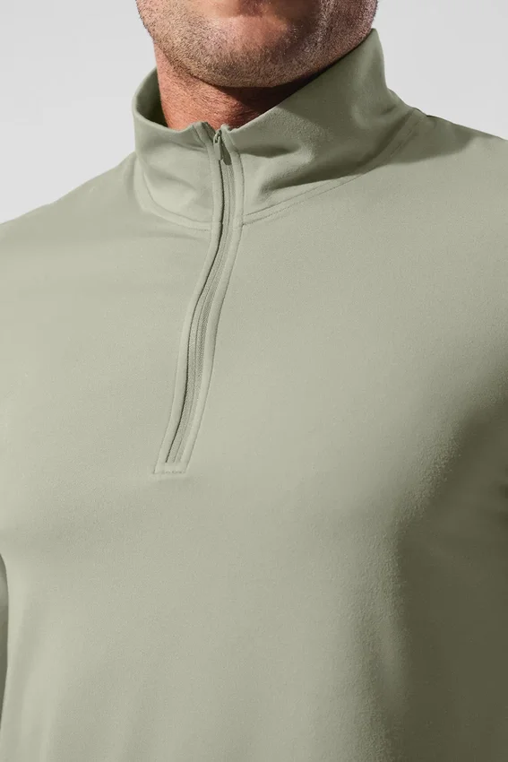 Conquer 1/4 Zip Reform Long Sleeve - Limestone
