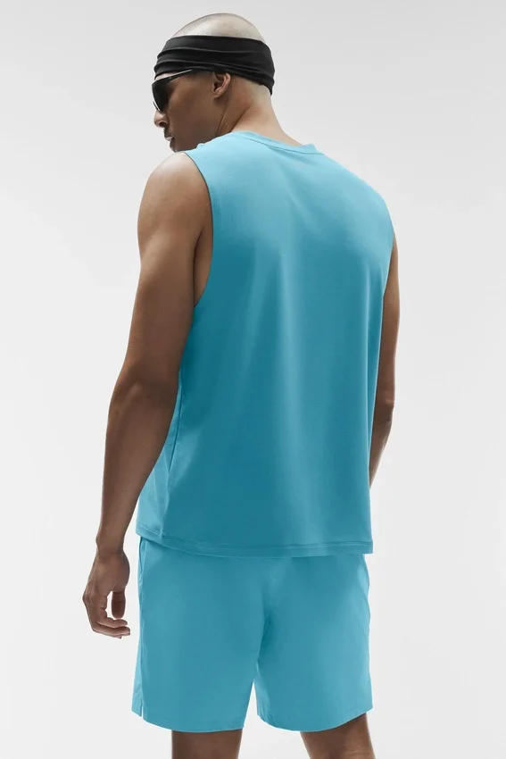 Conquer Muscle Tank - Blue Breeze