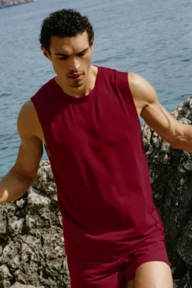 Conquer Muscle Tank - Garnet
