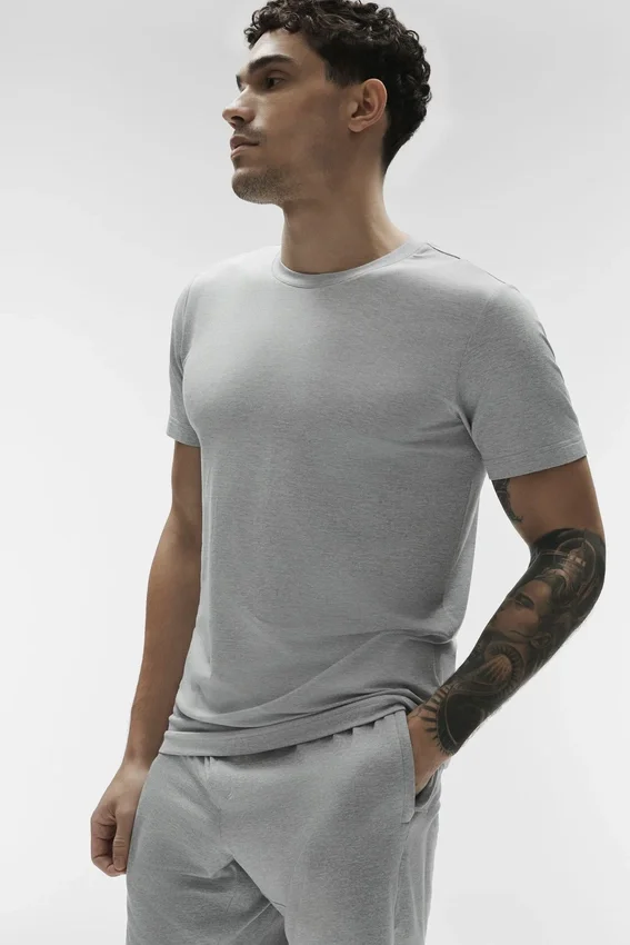 Conquer Reform Crewneck Short Sleeve - Athletic Heather Grey