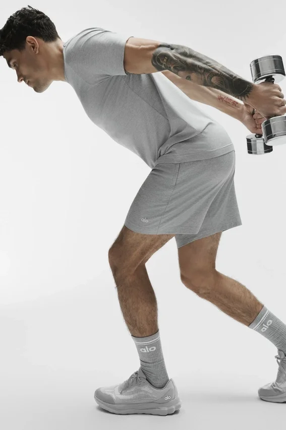 Conquer Reform Crewneck Short Sleeve - Athletic Heather Grey