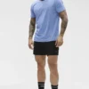 Conquer Reform Crewneck Short Sleeve - Provence Blue Heather