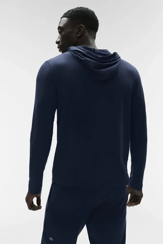 Conquer Reform Long Sleeve with Hood - Navy
