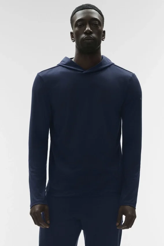 Conquer Reform Long Sleeve with Hood - Navy
