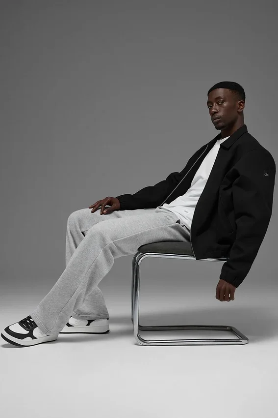 Cotton Canvas Coaches Jacket - Black