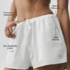 Cotton High-Waist Real Deal Short - White