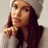 Courchevel Cashmere Beanie - Oat Heather
