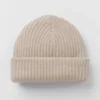 Courchevel Cashmere Beanie - Oat Heather