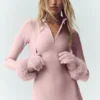 Courchevel Cashmere Gloves - Frosted Pink