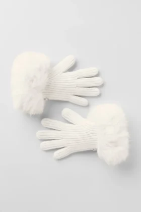 Courchevel Cashmere Gloves – Ivory