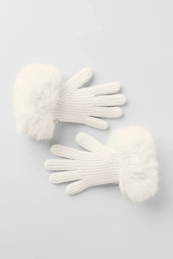 Courchevel Cashmere Gloves - Ivory