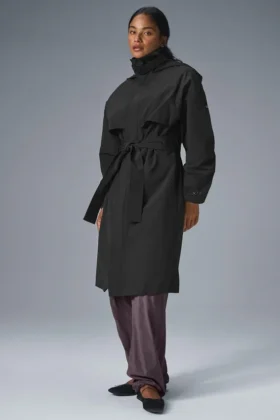 Crinkle on the Move Trench - Black